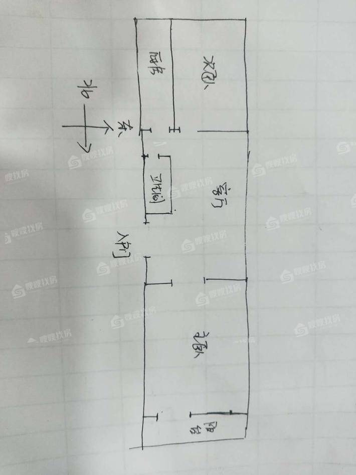 联盟小区西厢园2室1厅1卫58㎡