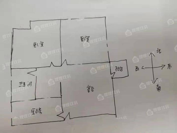 紫鑫苑2室1厅1卫78㎡