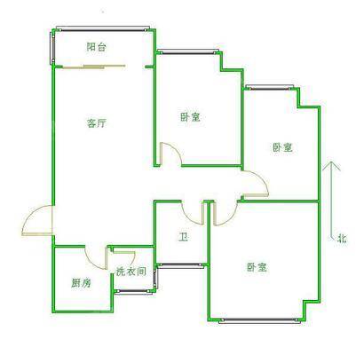 恒大城3室2厅1卫117㎡