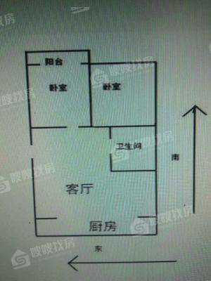 水木青城2室1厅1卫65㎡