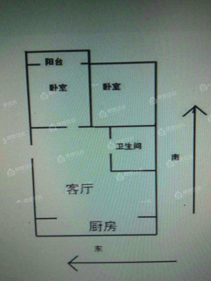 水木青城2室1厅1卫65㎡