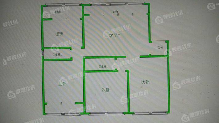 东方花园3室2厅2卫144㎡