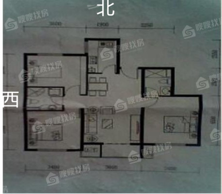 一世界回迁1-153室2厅2卫109㎡
