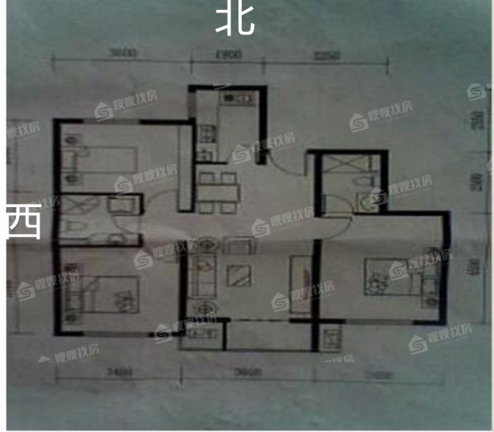 一世界回迁1-153室2厅2卫109㎡