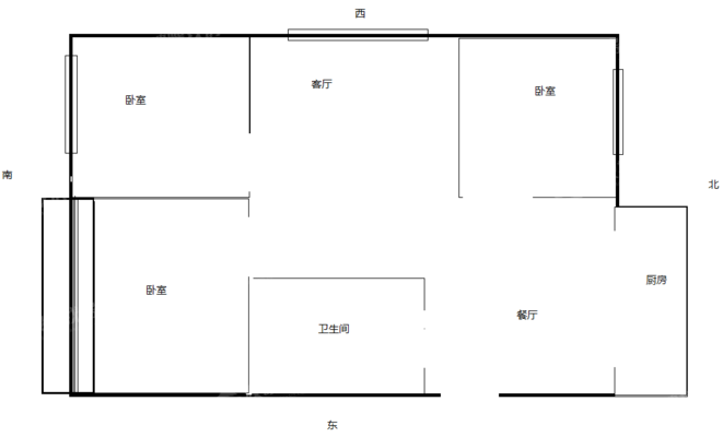 御祥园一组团3室2厅2卫93㎡