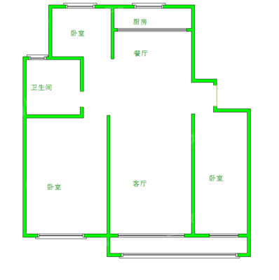 荣盛锦绣学府3室2厅1卫112㎡