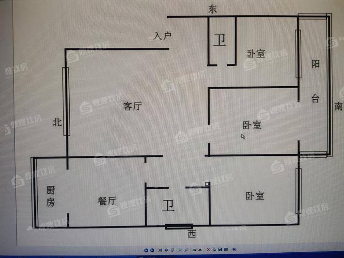 乾阳小区3室2厅2卫135㎡