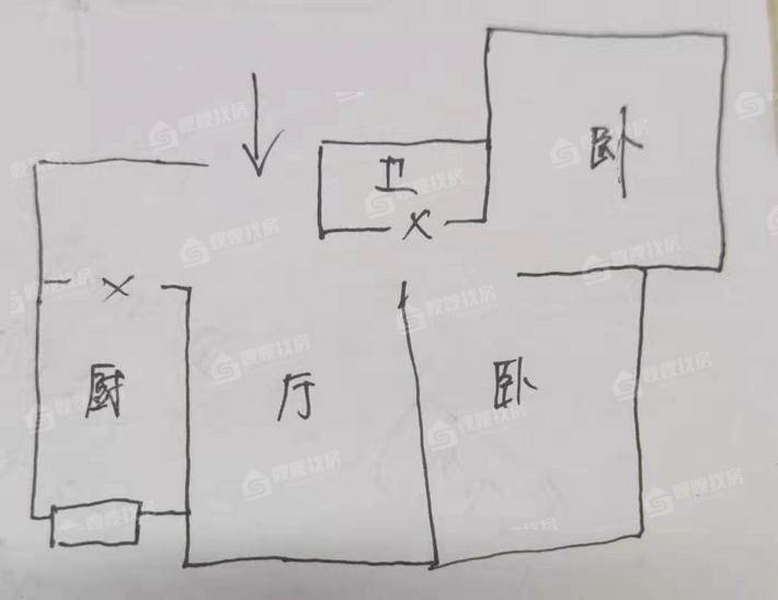 世奥湾2室2厅1卫98㎡