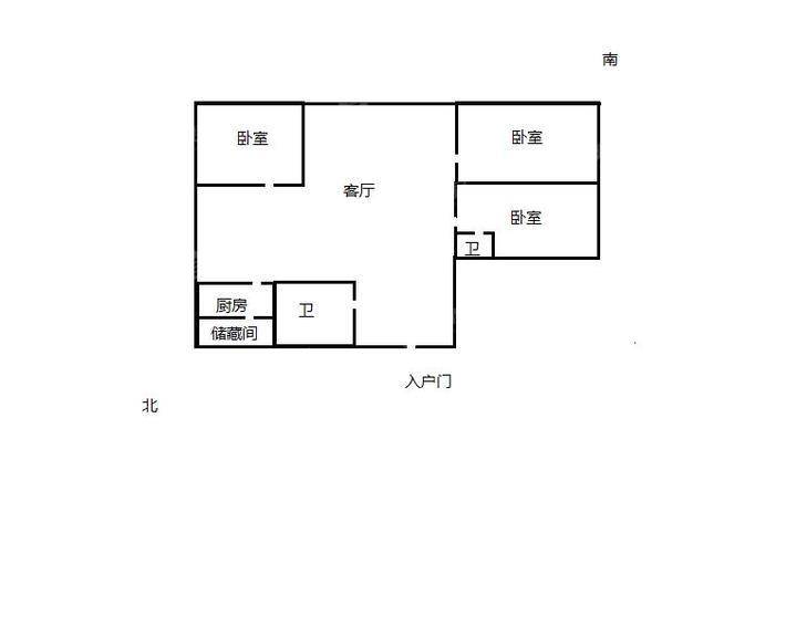 新世家二期3室2厅1卫142㎡