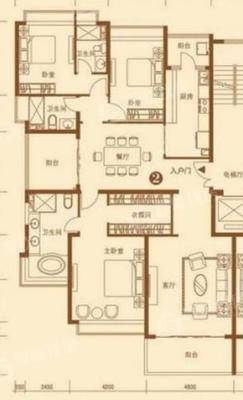 恒大城3室2厅2卫193㎡