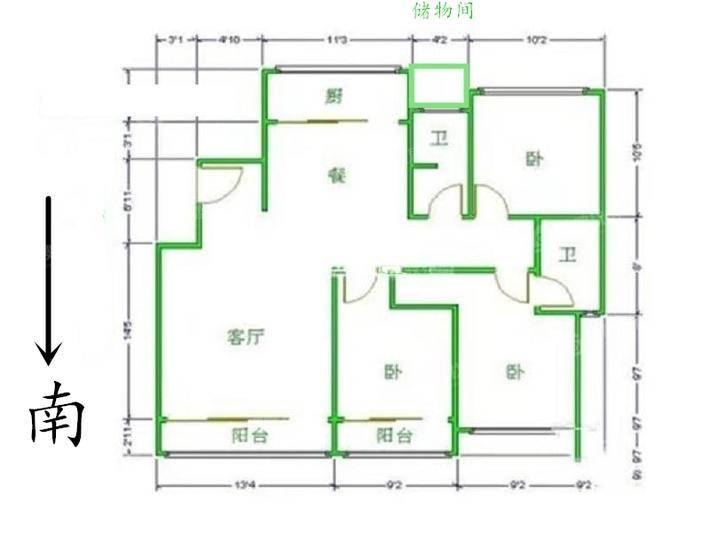 鹿锦苑3室2厅2卫173㎡