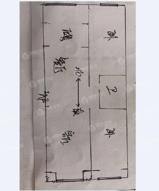 陆合家园2室2厅1卫107㎡