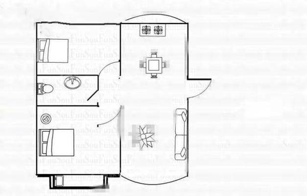 旭城花园旭芳园（都市晶华）2室2厅1卫93㎡