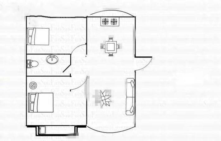 旭城花园旭芳园（都市晶华）2室2厅1卫93㎡