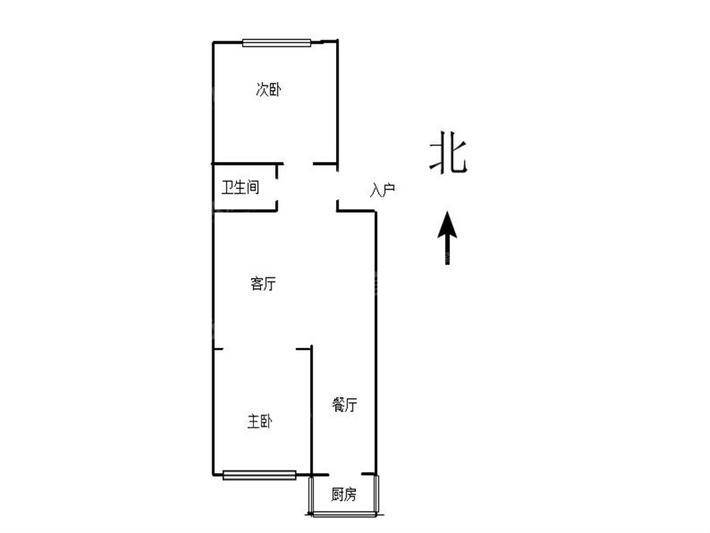 佟山南小区（东组团）2室1厅1卫56㎡