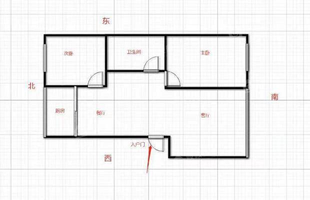 双峰碧境2室1厅1卫85㎡