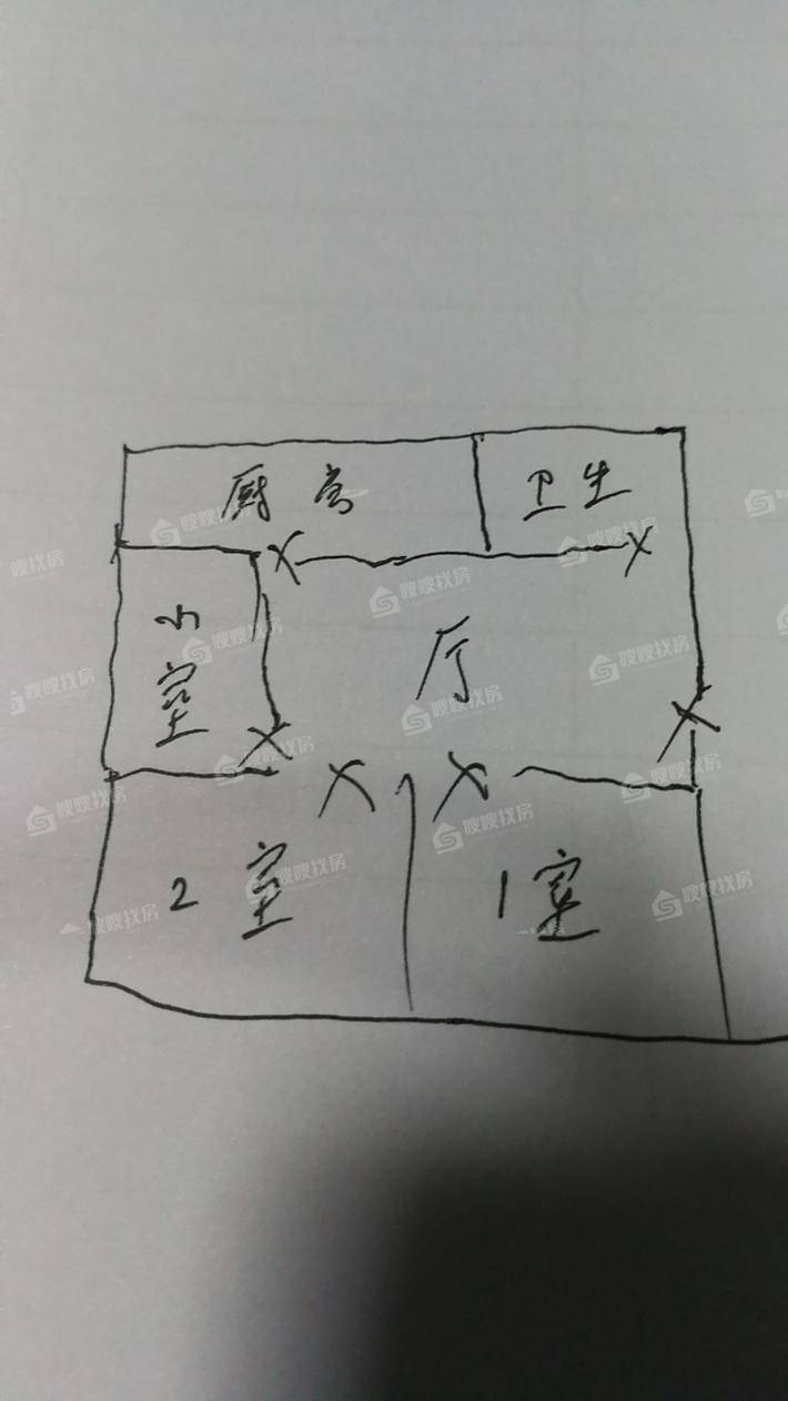 建安公司宿舍2室1厅1卫62㎡