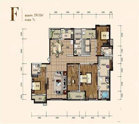 东胜紫御府5号地5室2厅4卫251㎡