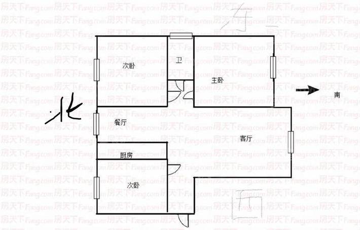 万和城国际广场D区33室2厅1卫107㎡