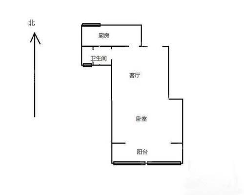 观峰嘉邸1室1厅1卫49㎡