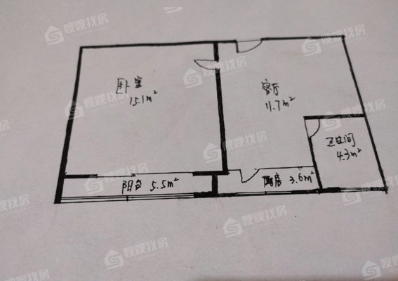 东苑小区（南院）1室1厅1卫52㎡