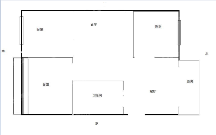 御祥园二组团3室2厅1卫97㎡