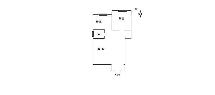 温家沟人大楼1室1厅1卫51㎡