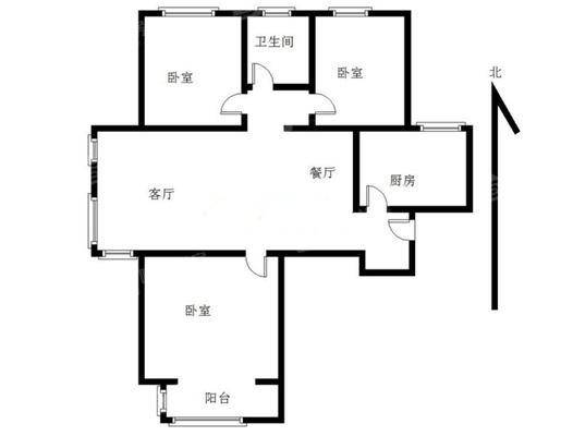 紫晶悦城（2号地）3室2厅1卫116㎡