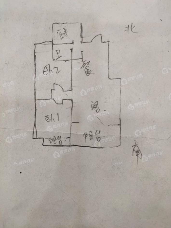 观峰嘉邸2室2厅1卫83㎡