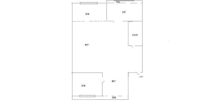 文博园（民族学院家属3室2厅1卫115㎡