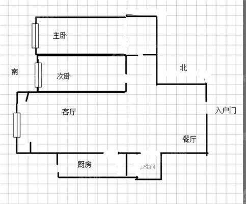 吉品花园名嘉花园二期2室2厅1卫84㎡