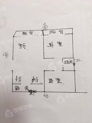 龙泉花园（西区）2室2厅1卫100㎡