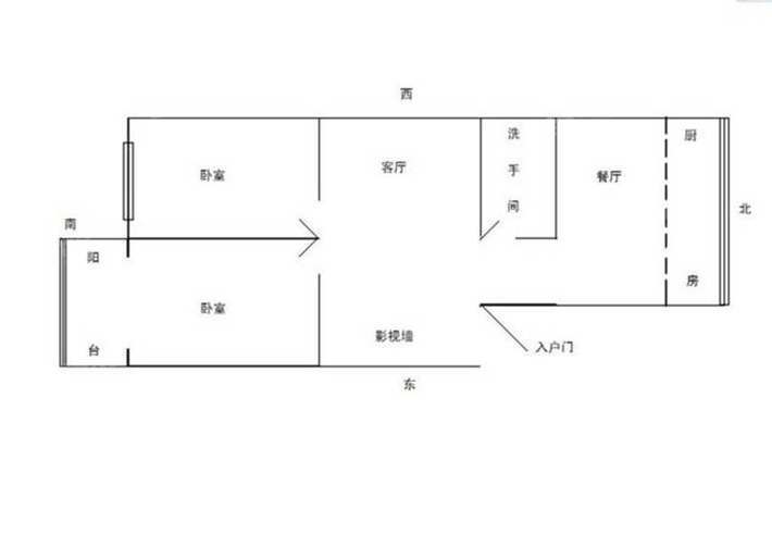 腾达小区2室1厅1卫79㎡