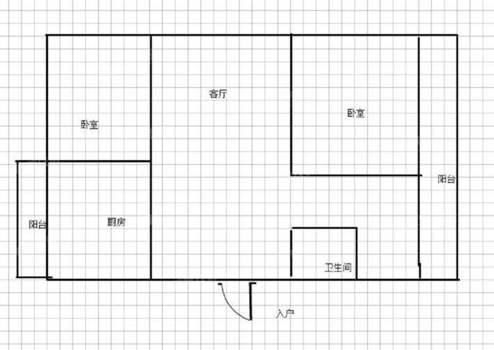 温家沟小区2室2厅1卫74㎡