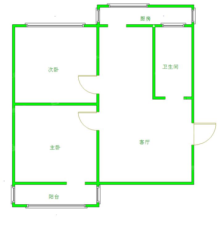 建明小区2室2厅1卫90㎡