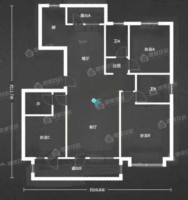 荣盛锦绣学府3室2厅2卫140㎡