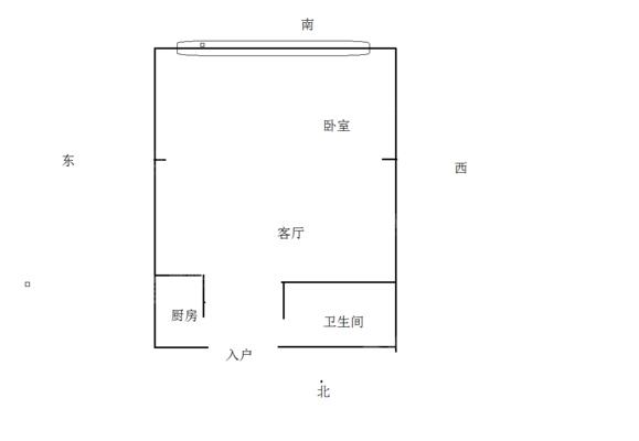 鑫通上城1室1厅1卫47㎡