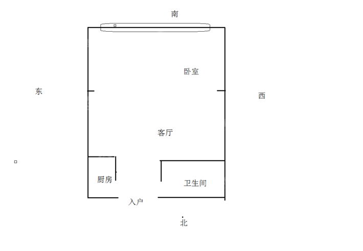 鑫通上城1室1厅1卫47㎡