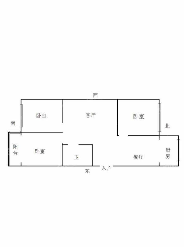 富华山庄（二期）3室2厅1卫100㎡