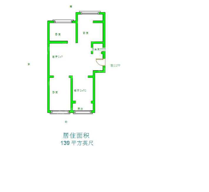 东塑家属区（东西院）3室2厅1卫91㎡