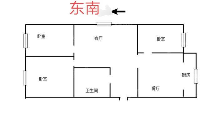 魁福园3室2厅2卫118㎡