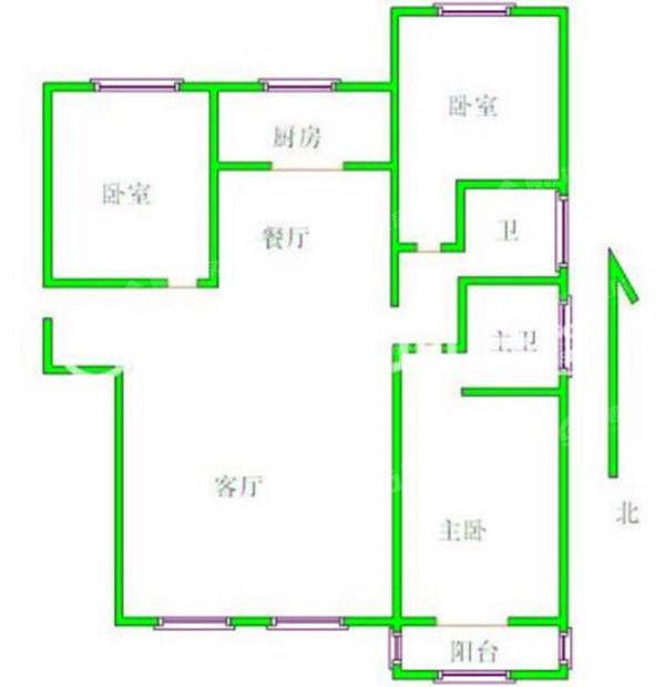 众美绿都3室2厅2卫133㎡