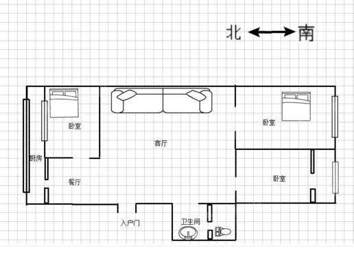 运建小区3室1厅1卫102㎡