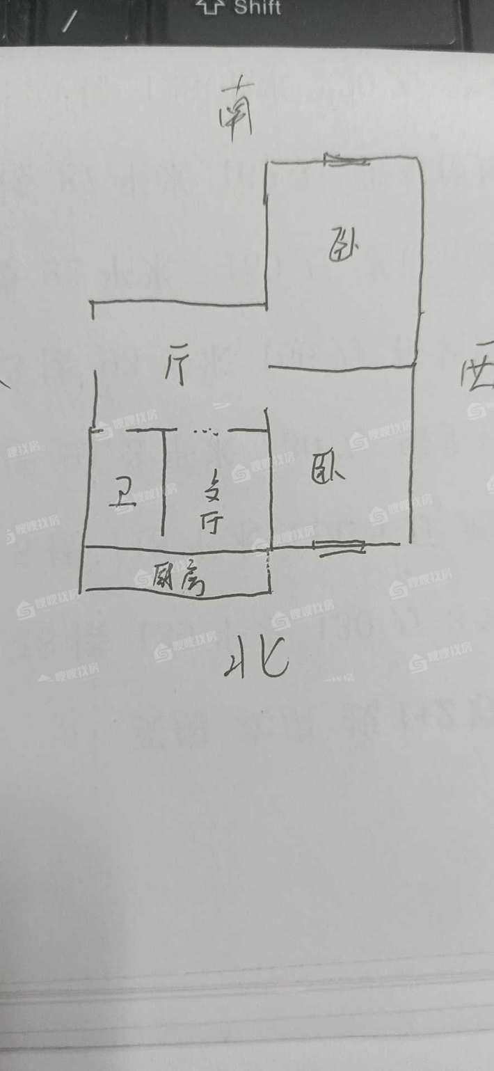电业局宿舍2室1厅1卫64㎡