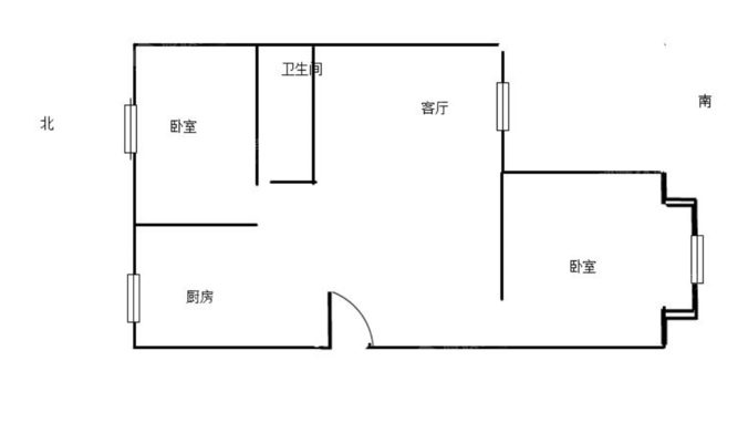 万华小区A区2室1厅1卫86㎡