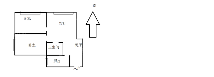 宝鼎花园二期2室2厅1卫93㎡