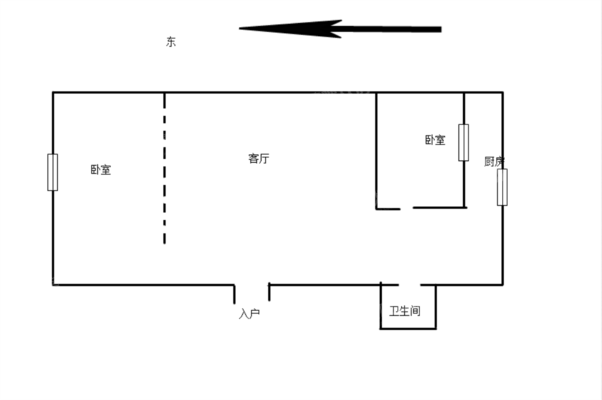 南园小区东组团2室1厅1卫53㎡