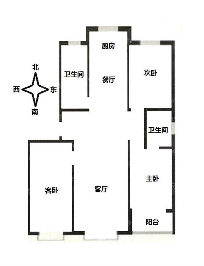 锦绣城（五区）3室2厅2卫122㎡