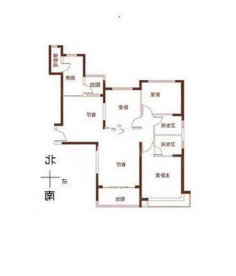 恒大城（商品房）3室2厅2卫147㎡