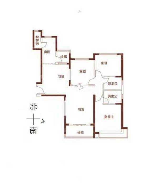 恒大城（商品房）3室2厅2卫147㎡